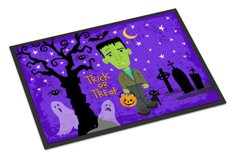 Halloween Frankie Frankenstein Indoor or Outdoor Mat 24x36 VHA3021JMAT