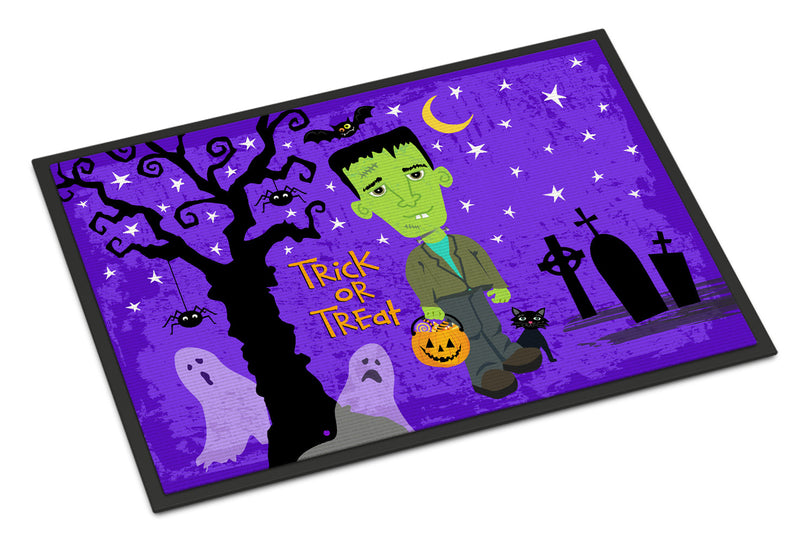 Halloween Frankie Frankenstein Indoor or Outdoor Mat 18x27 VHA3021MAT