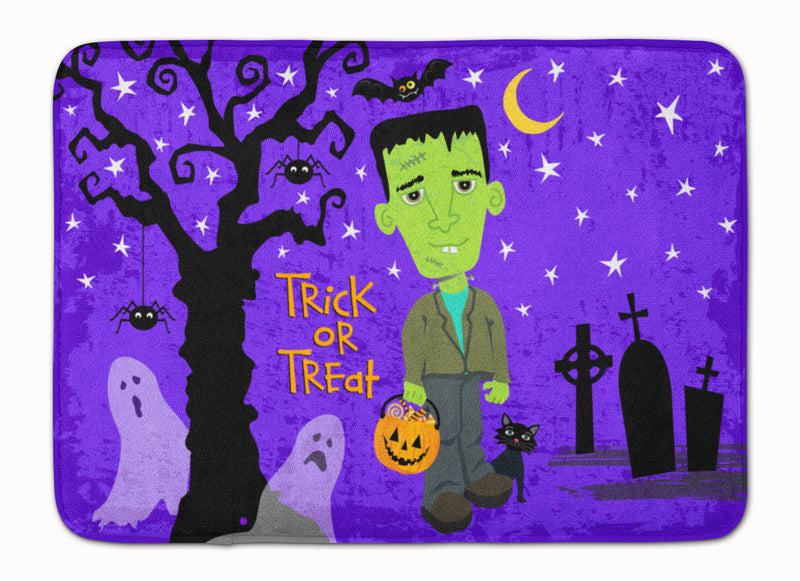 Halloween Frankie Frankenstein Machine Washable Memory Foam Mat VHA3021RUG