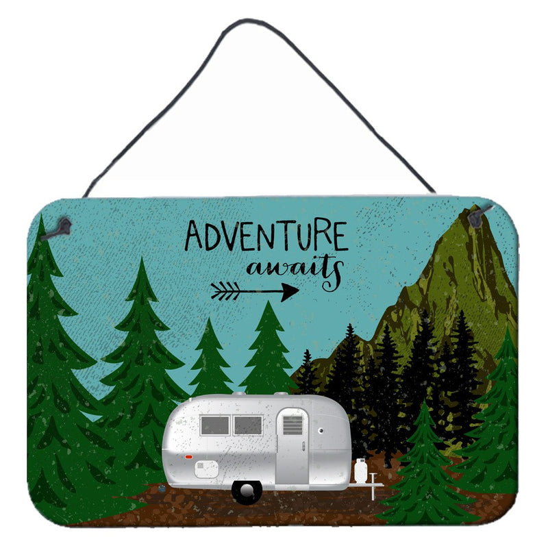 Airstream Camper Adventure Awaits Wall or Door Hanging Prints VHA3022DS812