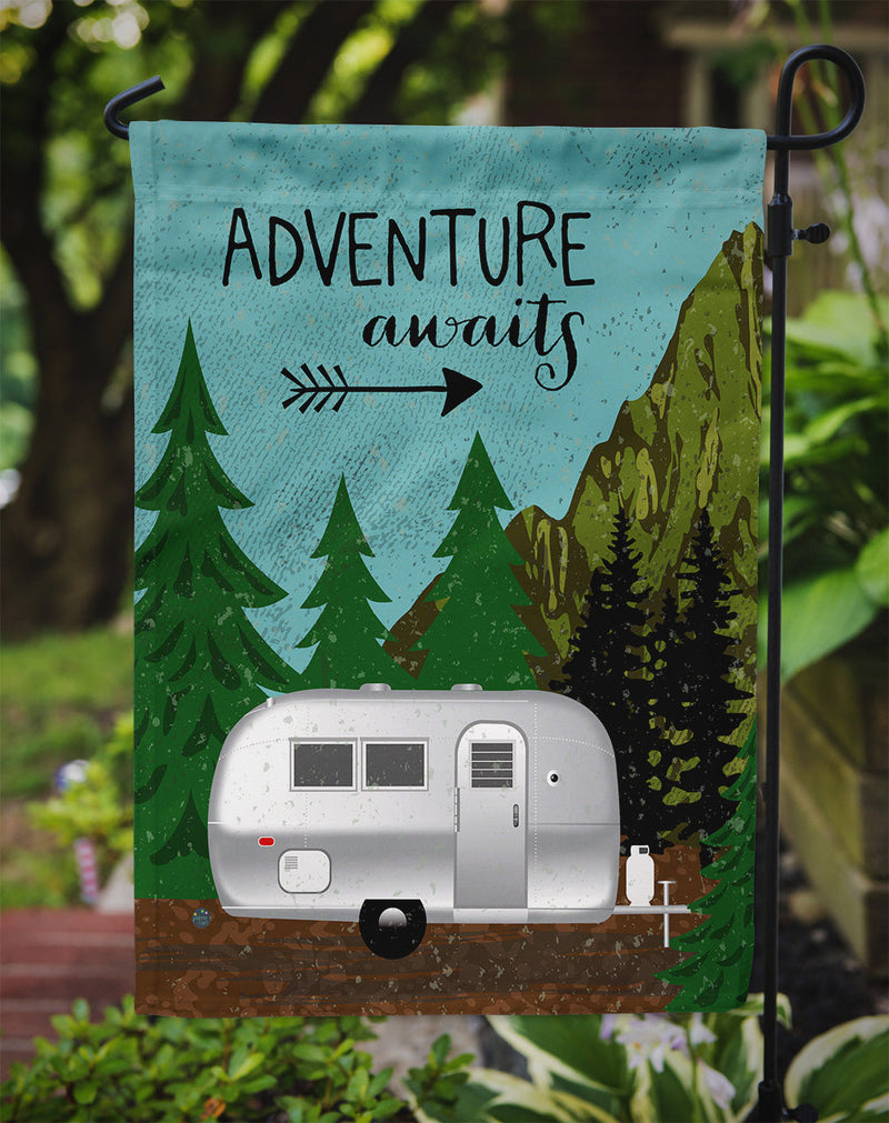 Airstream Camper Adventure Awaits Flag Garden Size VHA3022GF