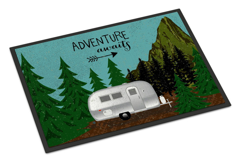 Airstream Camper Adventure Awaits Indoor or Outdoor Mat 24x36 VHA3022JMAT