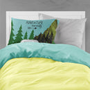 Airstream Camper Adventure Awaits Fabric Standard Pillowcase – Artistic Decorative Front, White Back VHA3022PILLOWCASE