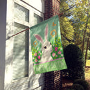Easter Bunny Rabbit House Flag 28x40 Porch Sleeve Pole Decorative Outside Yard Banner Artwork Wall Hanging, Polyester