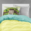 Folk Art Country House Standard Pillowcase Lightweight Super Soft Easy Care Decorative Artwork Pillowcase, Standard