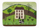 Folk Art Country House Memory Foam Kitchen Mat Machine Washable Anti-Fatigue Cushion Comfort Bath or Kitchen Rug