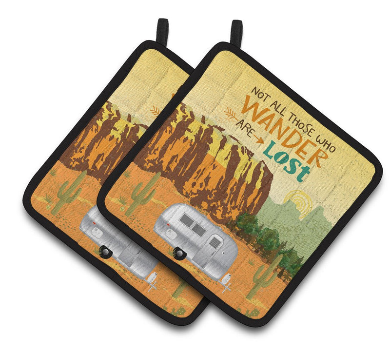 Airstream Camper Camping Wander Pair of Pot Holders VHA3026PTHD