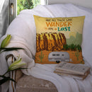 Airstream Camper Camping Wander Throw Pillow - 14x14 Decorative Pillow – Art for Your Home & Patio VHA3026PW1414