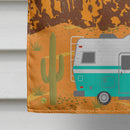 RV Camper Camping Wander House Flag 28x40 Porch Sleeve Pole Decorative Outside Yard Banner Artwork Wall Hanging, Polyester