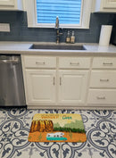 RV Camper Camping Wander Memory Foam Kitchen Mat Machine Washable Anti-Fatigue Cushion Comfort Bath or Kitchen Rug