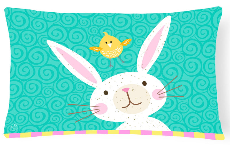 Happy Easter Rabbit Canvas Fabric Decorative Pillow VHA3032PW1216