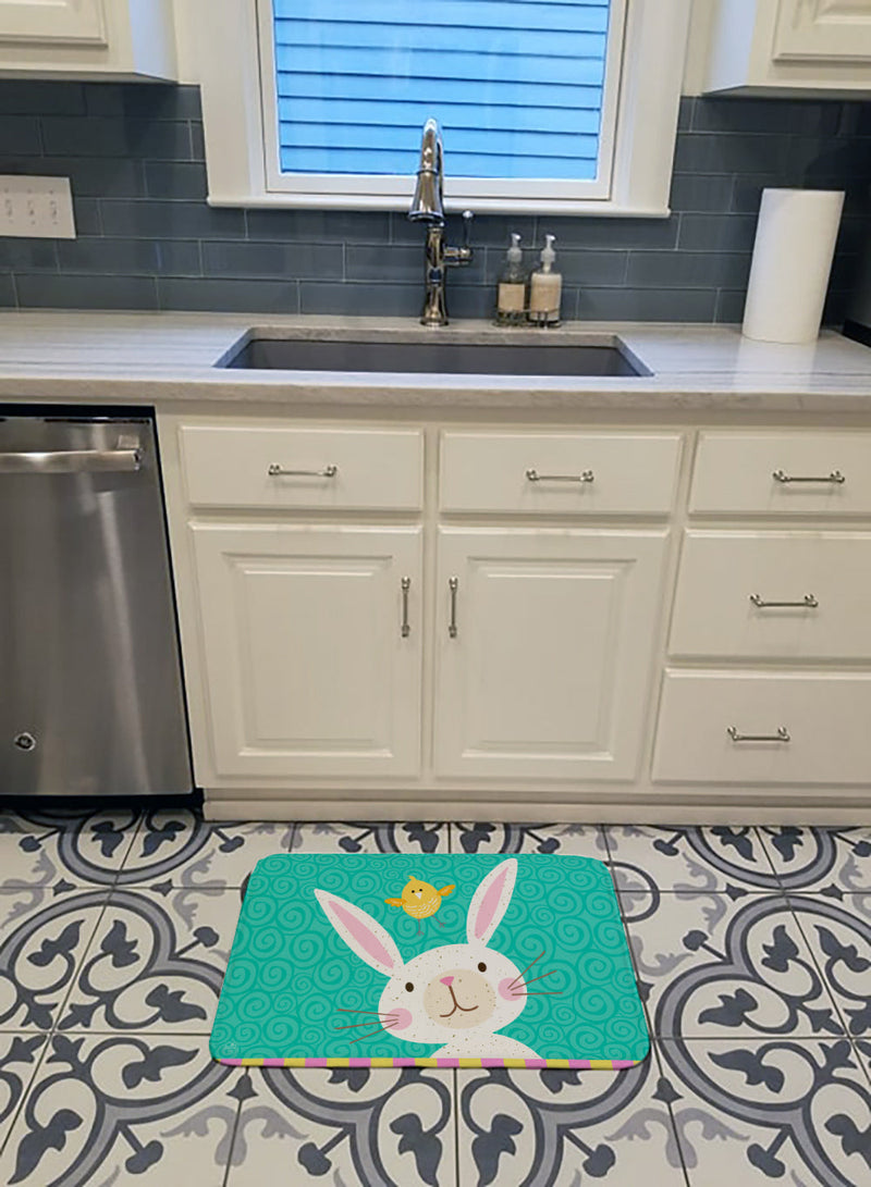 Happy Easter Rabbit Machine Washable Memory Foam Mat VHA3032RUG