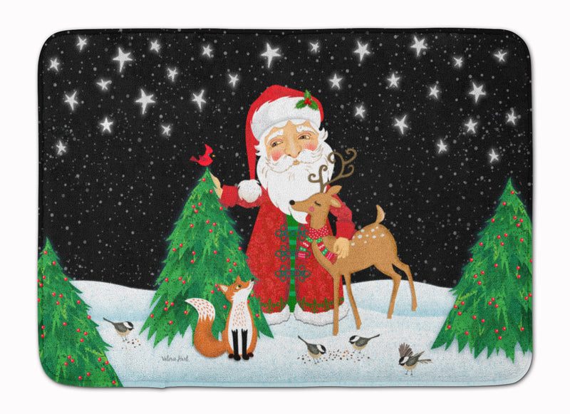 Santa Claus Christmas Machine Washable Memory Foam Mat VHA3033RUG