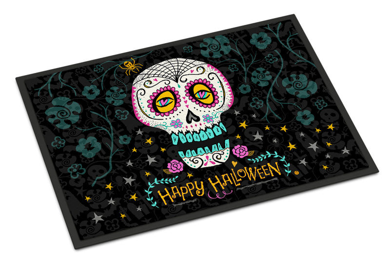 Happy Halloween Day of the Dead Indoor or Outdoor Mat 18x27 VHA3035MAT