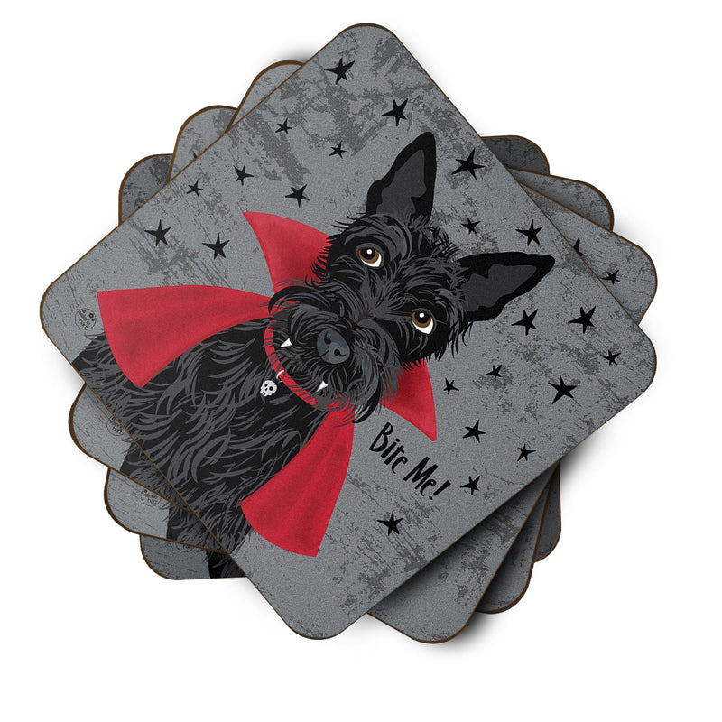 Halloween Vampire Scottie Foam Coaster Set of 4 VHA3037FC