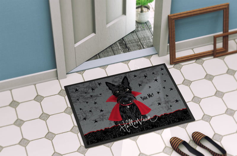 Halloween Vampire Scottie Indoor or Outdoor Mat 24x36 VHA3037JMAT