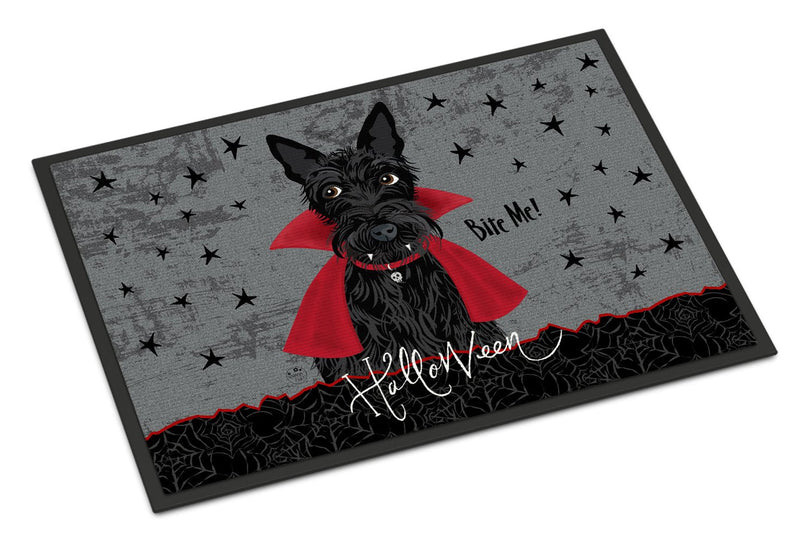 Halloween Vampire Scottie Indoor or Outdoor Mat 24x36 VHA3037JMAT