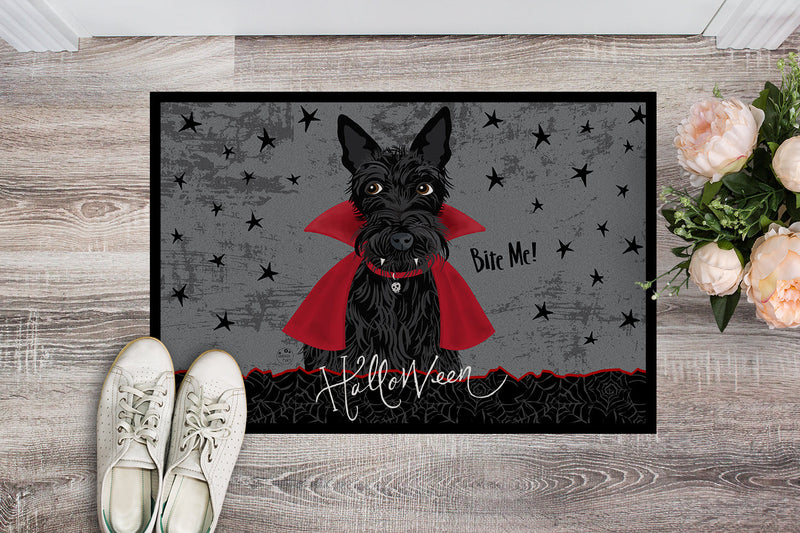 Halloween Vampire Scottie Indoor or Outdoor Mat 18x27 VHA3037MAT