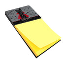 Halloween Vampire Scottie Watercolor Sticky Note Holder Refillable Dispenser Desk Accessory 3x3 Pad Gift