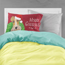 Wire Fox Terrier Christmas Standard Pillowcase Lightweight Super Soft Easy Care Decorative Artwork Pillowcase, Standard