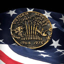 Vietnam Service Grave Marker & Flag Holder with Aluminum Ground Spike | Made in USA by Flagman of America