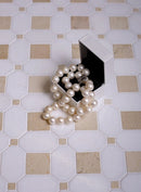 White Beige 12x12 Polished Multi-shaped Thassos Crema Marfil Marble Mosaic Tile (5 pack, 5.17 sq ft/case)