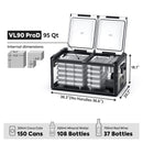 ICECO VL90ProD Dual Zone RV 12V Fridge Portable Fridge Freezer 90 LT