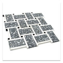 Charcoal Gray White 12x12 Honed Basketweave Terrazzo Dolomite Limestone Marble Mosaic Tile (5 pack, 5.08 sq ft/case)