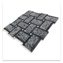 Charcoal Gray Black 12x12 Honed Basketweave Terrazzo Marble Mosaic Tile (5 pack, 5.08 sq ft/case) - Sample