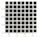 Eastern Black White 12x12 Polished Basketweave Marble Mosaic Tile (5 pack, 5 sq ft/case) - Sample