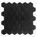 Jet Black 12x12 Honed Hexagon Marble Mosaic Tile (5 pack, 4.83 sq ft/case) - Sample