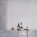 Cotton White 12x12 Matte Glossy Hexagon Recycled Glass Mosaic Tile (5 pack, 4.92 sq ft/case) - Sample
