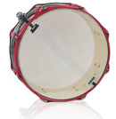 GRIFFIN Snare Drum Birch Wood Shell 14 X 6.5 Inch - Oversize 2.5" Large Vents & Custom Graphic Wrap (Limited Edition) - Red Hardware, 8 Tuning Lugs