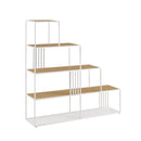 Vulcan Minimalist Divider Bookshelf with Slats