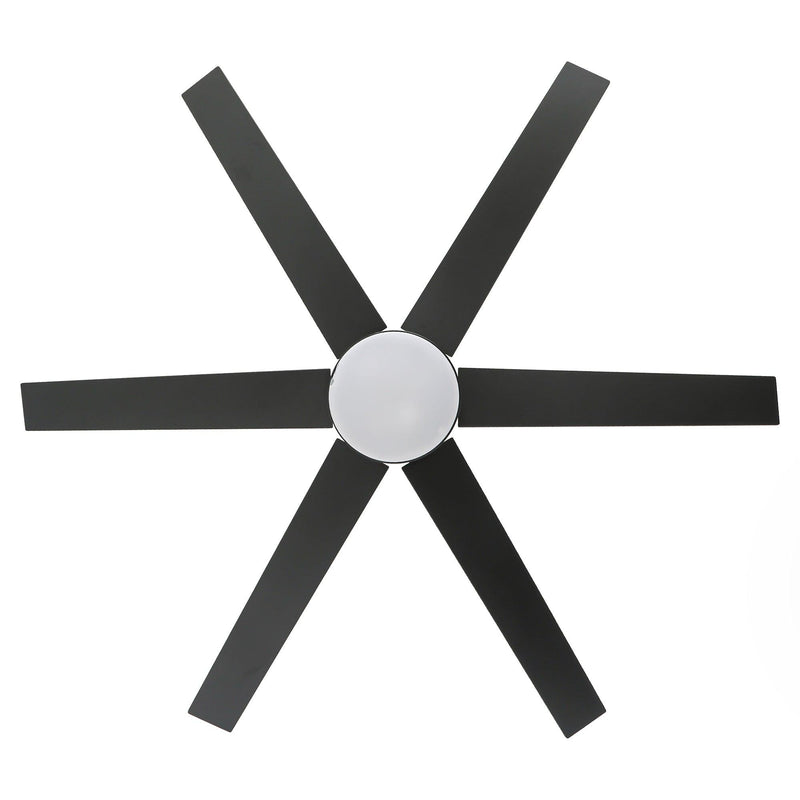 60" Volga DC Motor 6 Blades Modern Downrod Mount Ceiling Fan with Remote Control