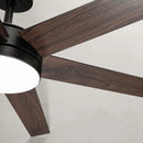 60" Volga DC Motor 6 Blades Modern Downrod Mount Ceiling Fan with Remote Control