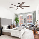 60" Volga DC Motor 6 Blades Modern Downrod Mount Ceiling Fan with Remote Control