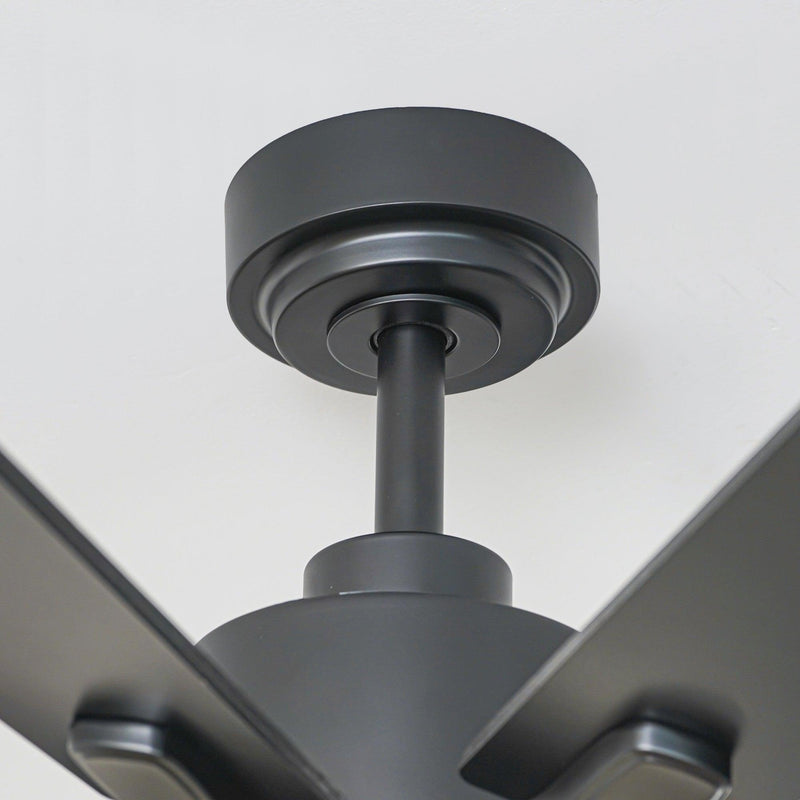 72 Inch Elbe Modern Downrod Mount Ceiling Fan with Light and Remote Control