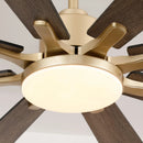 72 Inch Elbe Modern Downrod Mount Ceiling Fan with Light and Remote Control