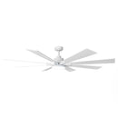72 Inch Elbe Modern Downrod Mount Ceiling Fan with Light and Remote Control