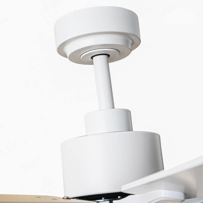 72 Inch Elbe Modern Downrod Mount Ceiling Fan with Light and Remote Control