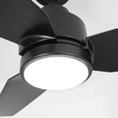 Vaczon 42 Inch DC Motor Modern Downrod Ceiling Fan with LED Light and Remote Control