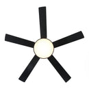 Vaczon 52 Inch 5 Blades DC Motor Modern Downrod Ceiling Fan with LED Light and Remote Control