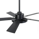 Vaczon 52 Inch 5 Blades DC Motor Modern Downrod Ceiling Fan with LED Light and Remote Control
