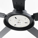 Vaczon 52 Inch 5 Blades DC Motor Modern Downrod Ceiling Fan with LED Light and Remote Control