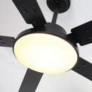 Vaczon 52 Inch 5 Blades DC Motor Modern Downrod Ceiling Fan with LED Light and Remote Control