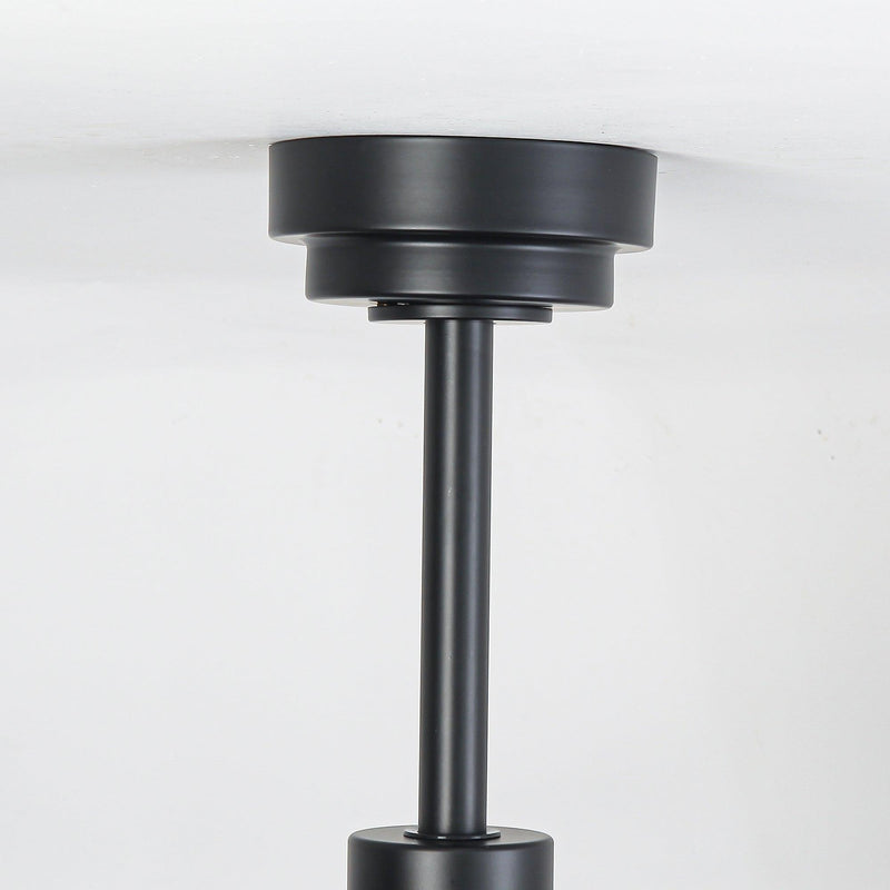 Vaczon 52 Inch 5 Blades DC Motor Modern Downrod Ceiling Fan with LED Light and Remote Control