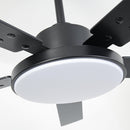 Vaczon 52 Inch 5 Blades DC Motor Modern Downrod Ceiling Fan with LED Light and Remote Control