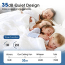 Vaczon 52 Inch 5 Blades DC Motor Modern Downrod Ceiling Fan with LED Light and Remote Control