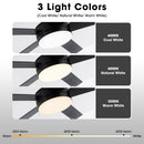 Vaczon 48" 5 Blades Industrial DC Motor Ceiling Fan with LED Lighting and Remote Control